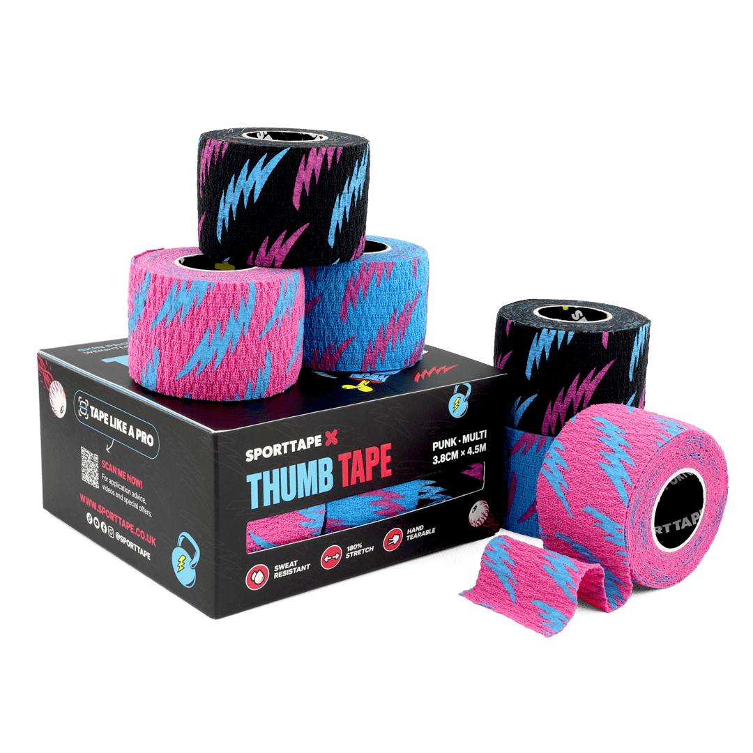 Thumb Tape Punk multi colour six pack 3.8cm x 4.5m