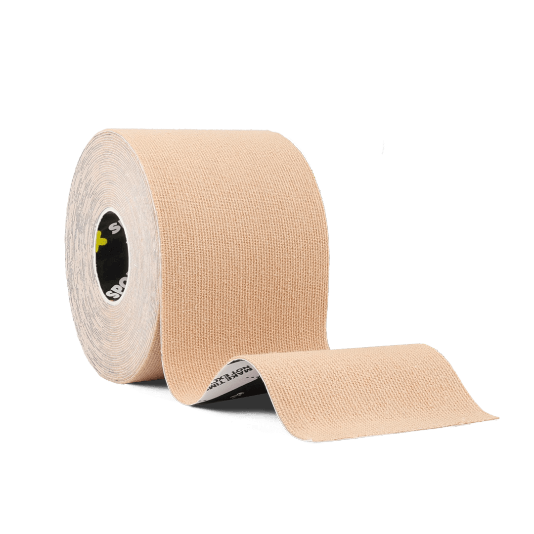 Single Roll 5cm by 5cm Kinesiology Tape in Beige