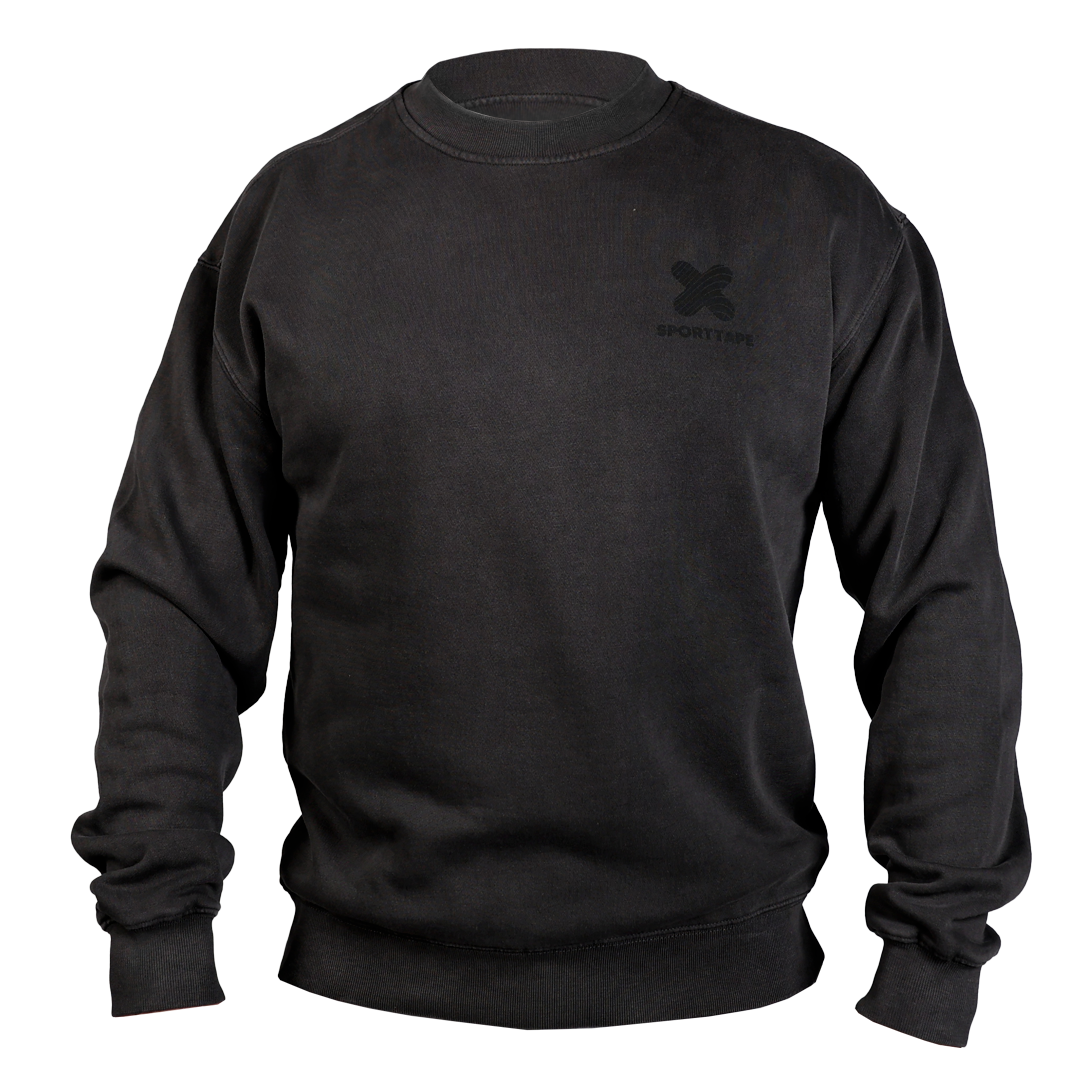 Always chasing Crew Washed Black Front