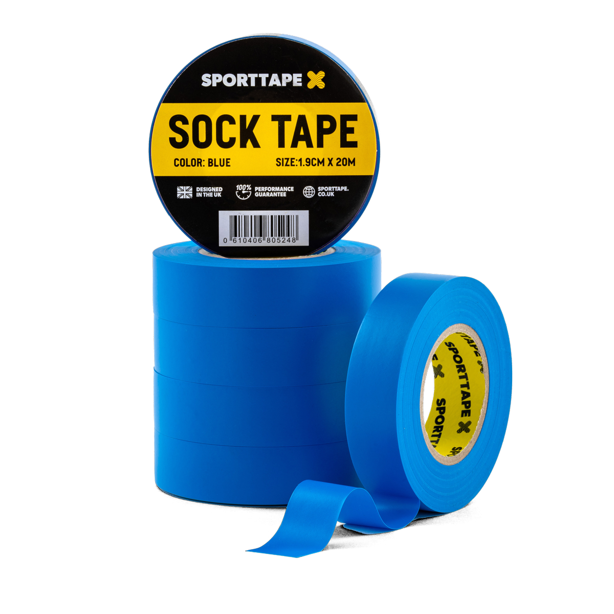 12 rolls of blue sock tape